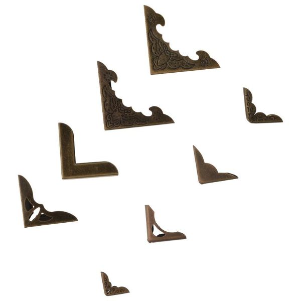 

craft tools 64 pcs metal book corner edge covers guard vintage iron protector
