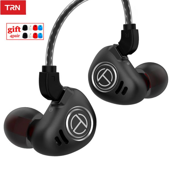 

trn v90 4ba+1dd hybrid metal in ear earphone iem hifi monitor running sport earphone earplug headset 2pin detachable ba5/st1/v80