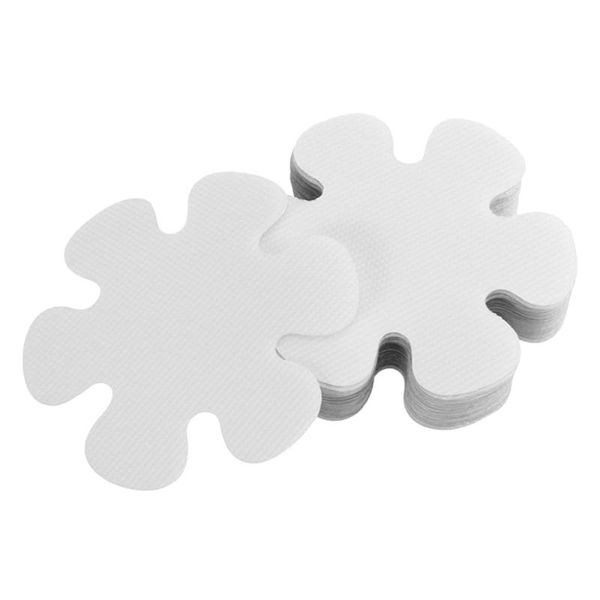 

9pcs anti-slip flower stickers snow shaped anti-slide bathing flooring strips for bathroom kitchen bathtub (transparent)