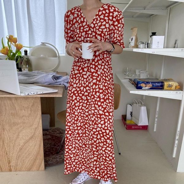 

party dresses [ewq] women dress round neck long sleeve loose fit fashion tide spring autumn 2021 16f0899, White;black