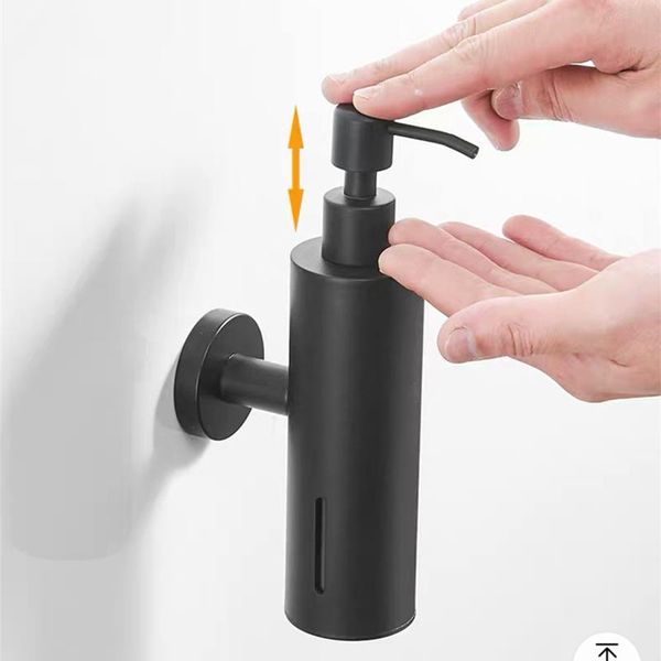 

liquid soap dispenser lotion black stainless steel bottle metal pump bathroom kitchen sink el hand control dispensers