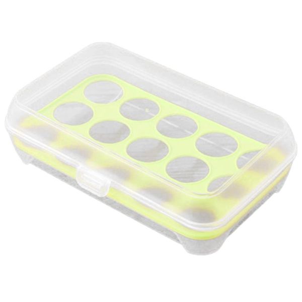 

15 grids home kitchen supplies egg container storage box compact size pp egg container storage case kitchen gadgets