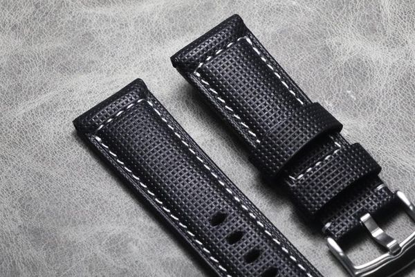 

watch bands handmade cowhide watchband 20mm21mm22mm24mm26mm vintage genuine leather replacement band strap belt, Black;brown