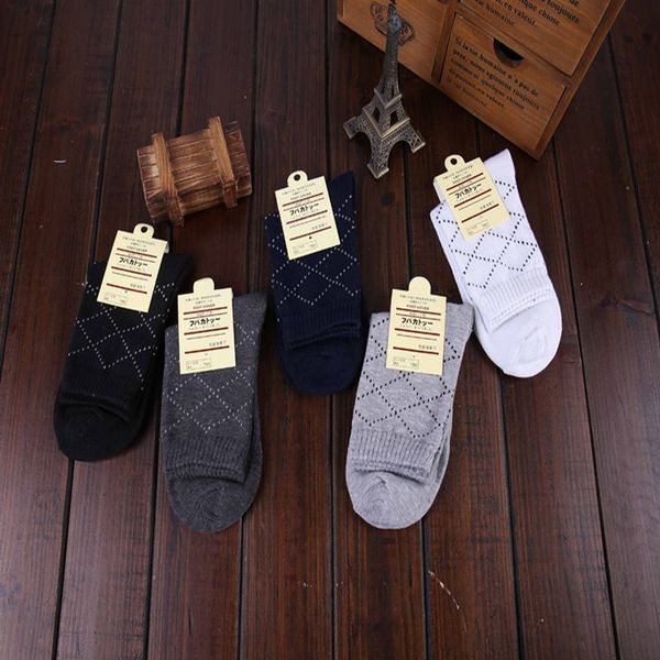 

1 pair of all cato effects color business men socks black/white/grey/dark blue