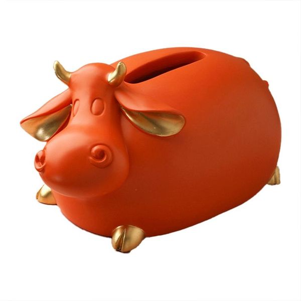

tissue boxes & napkins cow box dinner table paper towel organizer living room deskornament resin home decoration modern