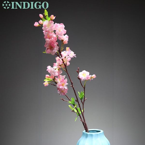 

- 5pcs/lot cherry blossom peach flower artificial wedding party event fake pink interior trim decorative flowers & wreaths