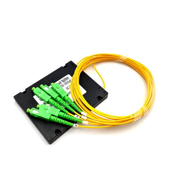

fbt optical coupler 1x4 sc apc singlemode simplex plc optical splitter