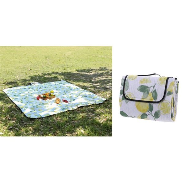 

outdoor pads plaid printed foldable waterproof picnic mat fashion thicken pad breathable soft portable camping travel beach blanket