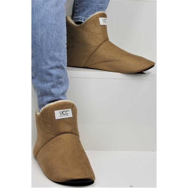 

boots floor women home plush cotton warm 2021 women's winter shoes ankle feminina botas, Black