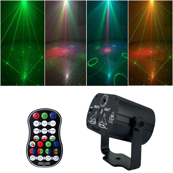 

2021 new 60 patterns led disco light 5 v usb refills rgb laser lamp projection stage lighting show to party at home ktv dj dance floor a9ed