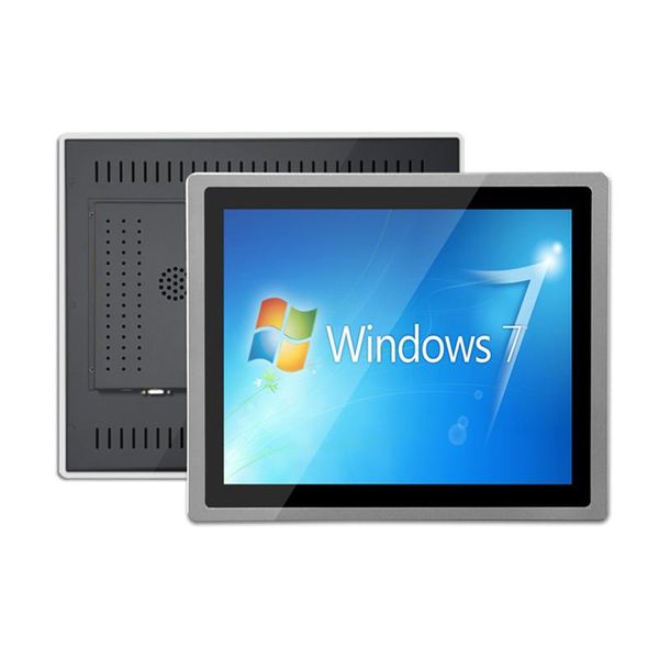 

19 inch embedded aluminum alloy case industrial lcd monitor capacitive touch screen vga/dvi//usb laptablet display