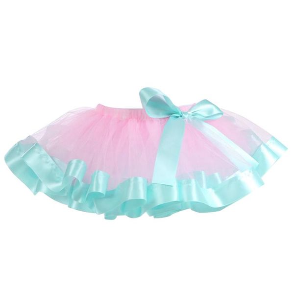 

10pcs/lot 0-3y baby girls tutu skirt fluffy ballet pettiskirt kids girl skirts princess tulle party dance petticoats, Blue