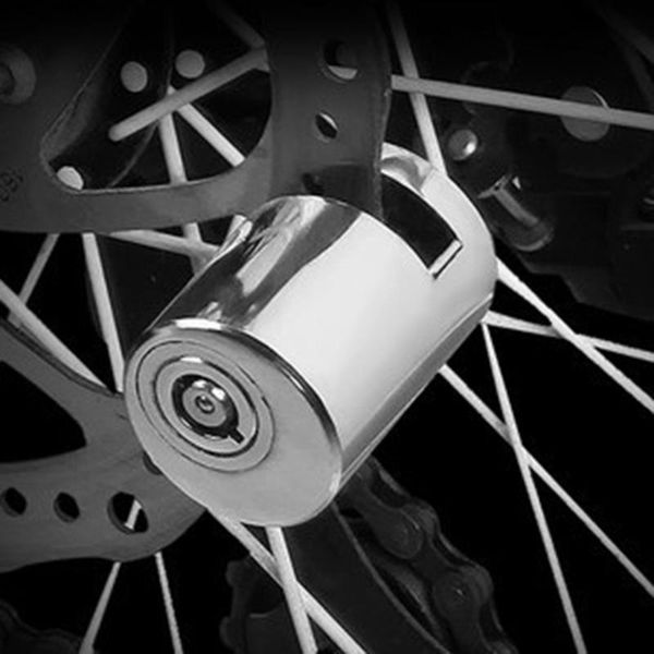 

bike locks stainless steel bicycle locomotive disc brake lock waterproof electric motorcycle mountain anti-theft accessories
