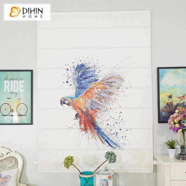 

blinds cartoon printed bird roman customized shades window curtains for living room