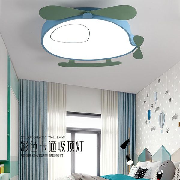 

ceiling lights modern simple creative led boys cartoon girls bedroom kindergarten children room aircraft decorative