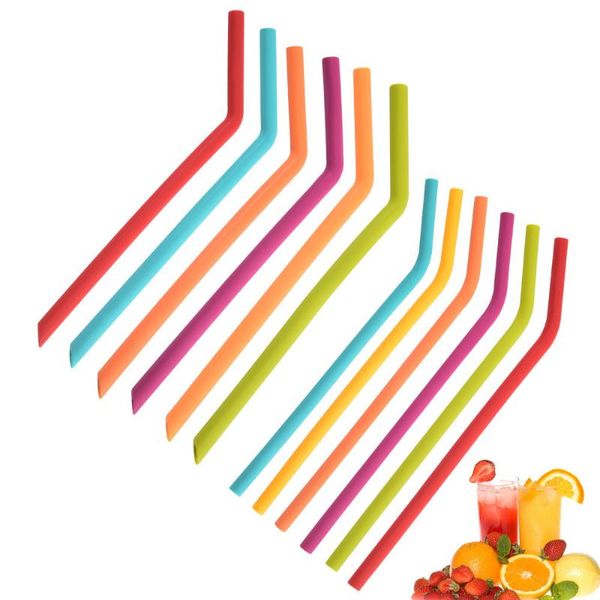 

drinking straws silicone straw children thick baby water porridge soup soft multifunctional bubble tea