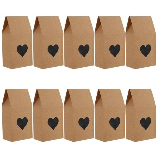 

gift wrap 25pcs baked snack boxes heart-shaped transparent opening container