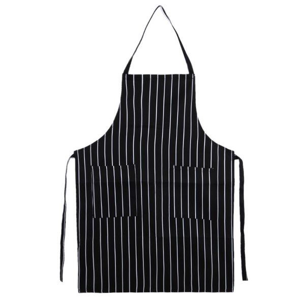 

waterproof oilproof stripe bib apron cooking kitchen tool for chef waiter cafe shop bbq hairdresser aprons bibs accessory