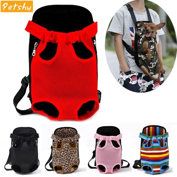 

dog car seat covers petshy adjustable backpack kangaroo breathable front puppy carrier bag pet carrying travel legs out, easy-fit 10 colors