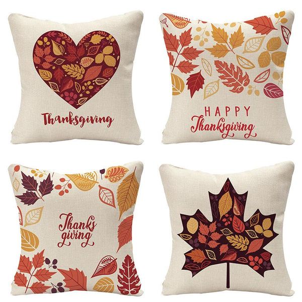 

pillow case thanksgiving home festival decorative cover cushion cover45*45cm