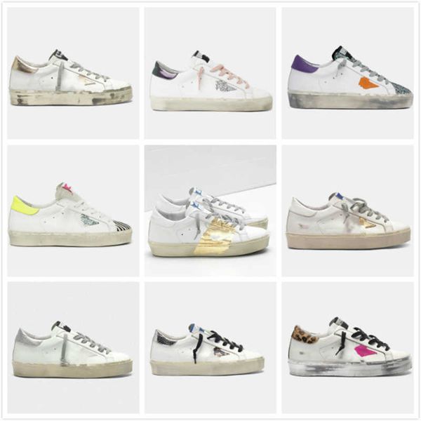 

hi star sneakers golden luxury women shoes double height bottom designer man casual shoe classic do-old dirty trainers