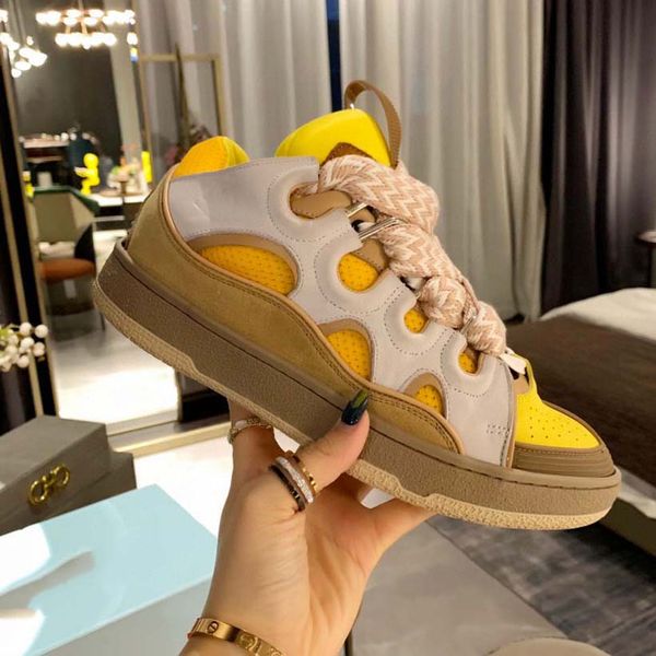 

luxury designer shoes men women fashion running sneakers exquisite comfortable leather fabric increase constructed in five parts purple with, Black