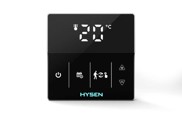 

smart home control wifi thermostat touch screen floor heating warm temperature controller black color