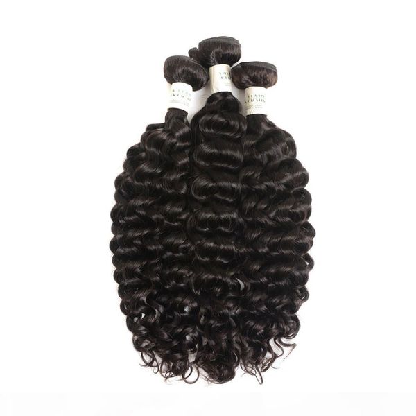 

viya vietnamese french curly human hair bundles weave 10-30inch natural color soft and smooth 3pcs lot can be colored remy hair, Black