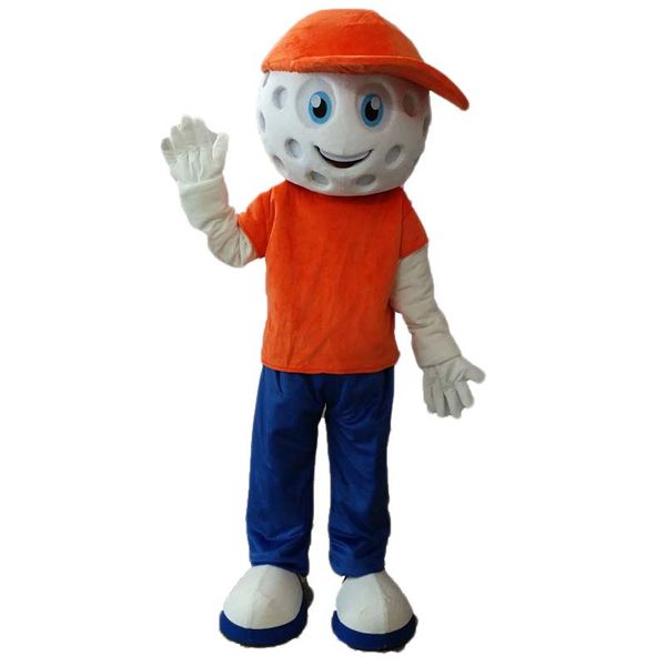 Costume da mascotte da golf di Halloween Personaggio a tema anime in peluche di cartone animato di alta qualità Formato adulto Natale Carnevale Festa di compleanno Vestito operato