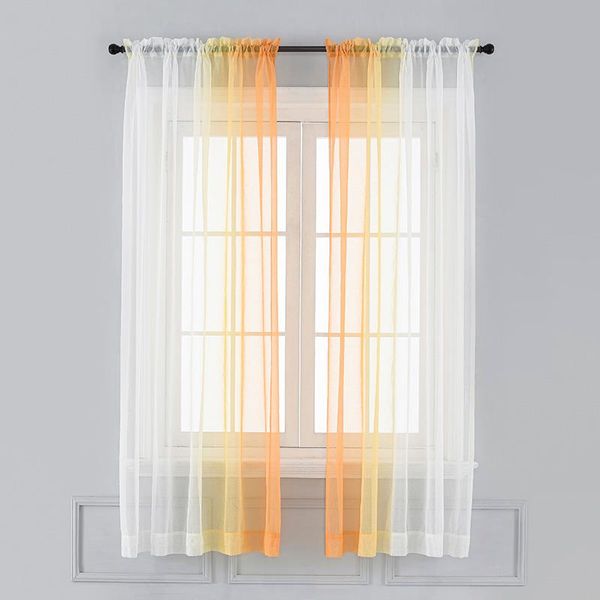 

curtain & drapes gradient in the living room tulle for bedroom kitchen light roller blinds on window soft interior home