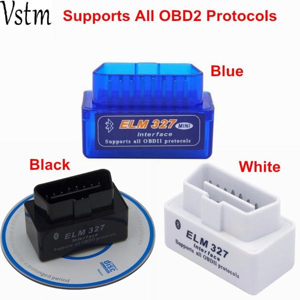 

code readers & scan tools [10 pcs] mini elm327 v2.1 bluetooth obd2 elm 327 bt car diagnostic tool scanner obdii adapter auto