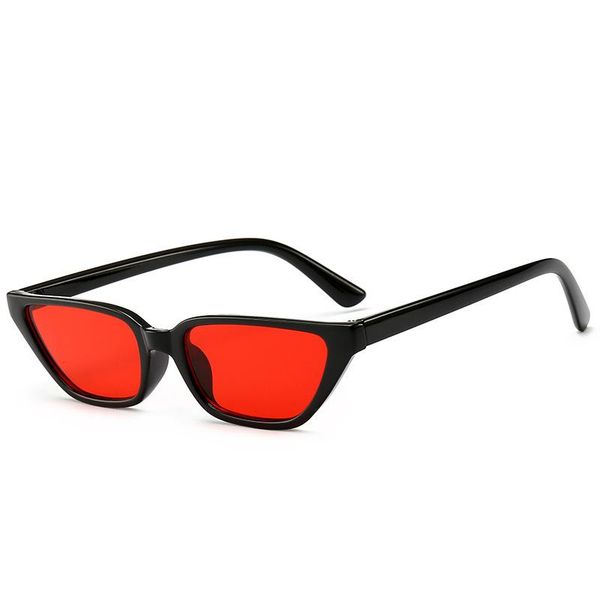 

fashion sunglasses frames 2021 small frame box women's wine red glasses, Black