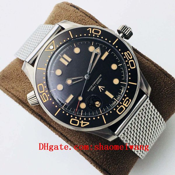 

2021 sea no time to die aqua business watches terra man 007 sport wristwatches james bond master boss mens watch vs d10154, Slivery;black