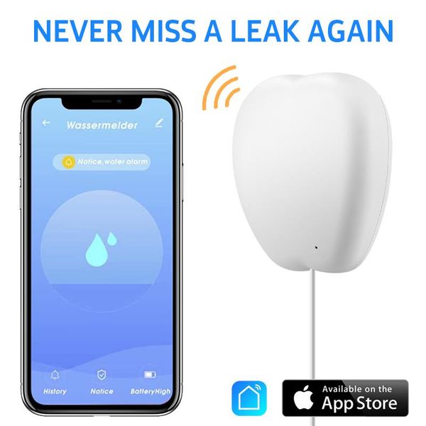 

smart home control safe wifi water leak sensor switch heater electric level alarm for kid
