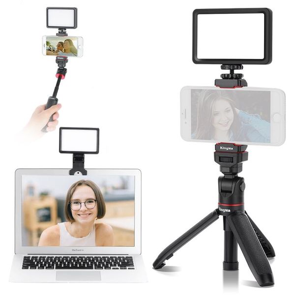 

flash heads kingma video conference light fill clip led lamp extension tripod for camera lapsmartphone selfie vlog live stream
