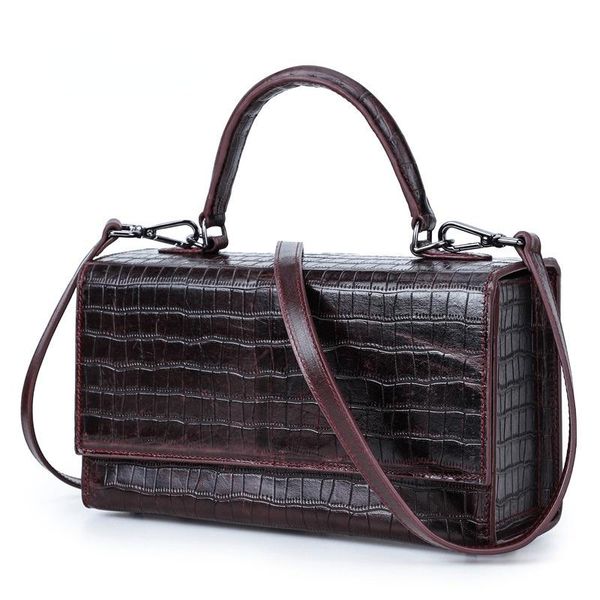 

cross body design alligator pattern genuine leather women's shoulder holographic designer tote bag luxury embossed high-quality handbag