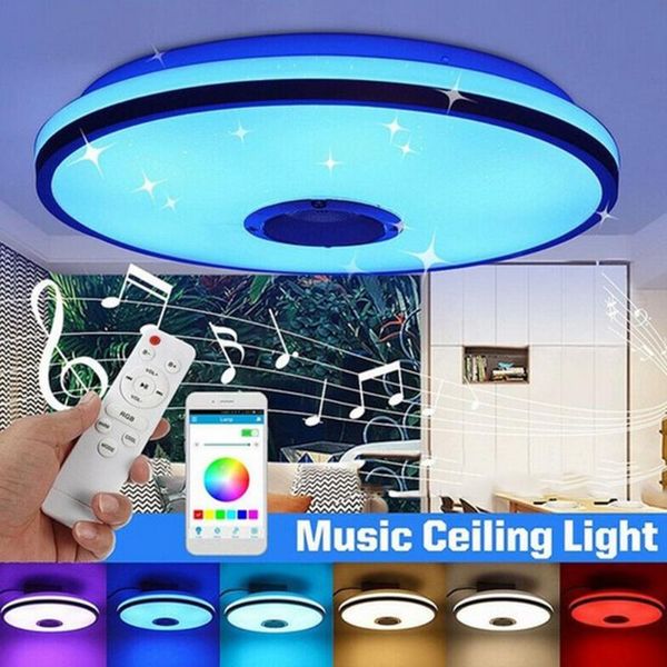 

ceiling lights wifi modern rgb led light home lighting app bluetooth music bedroom lamp smart remote control