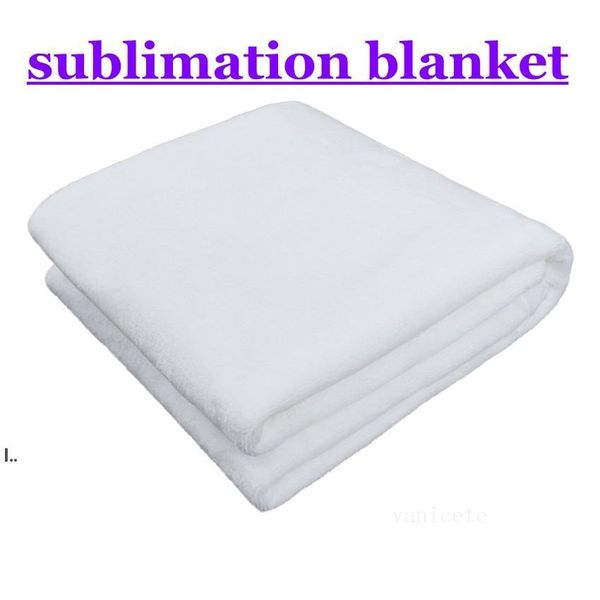 Sublimation Baby Decke Weiße Leere Decken Neugeborenen Badetücher Weichen Säuglings DIY Flanell Schwarz Samt Decke Für Siesta seaway ZC810