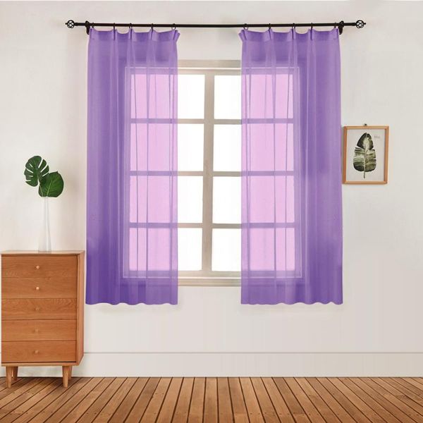 

curtain & drapes 1 piece of tulle door hanging bedroom window panel sheer scarf cloth dividing line