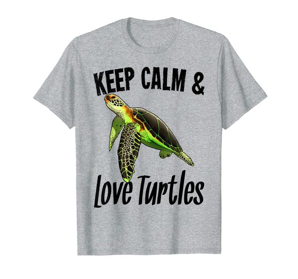 

keep calm and love turtles save the turtles plastic t-shirt, White;black