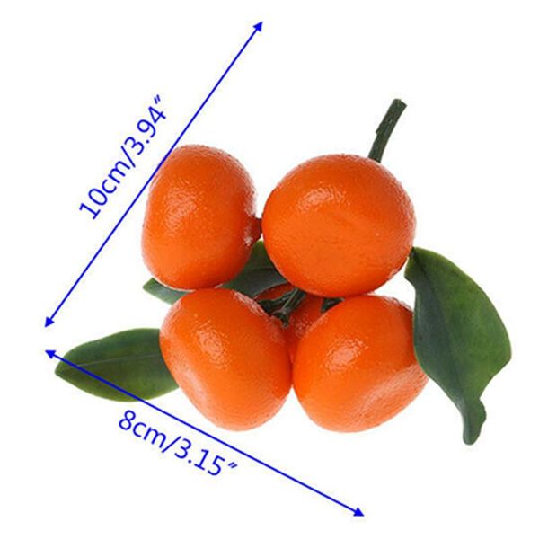 

kitchen artificial tangerine supplies parts display realistic simulated orange
