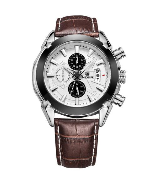 

wristwatches 2021 student sports watch concept men's belt quartz waterproof calendar classic fashion, Slivery;brown