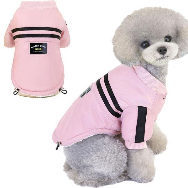 

thicken fleece warm coat winter sports style pet sweater jacket cotton padded vest windproof windproof dog apparel for small dog