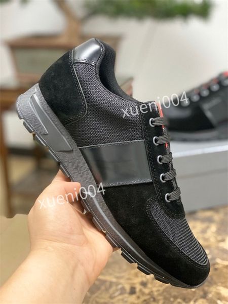 

2021 new arrival mens casual shoes men valentinoes sneakers men fashion luxurys shoes sheepskin insole model 39-46, Black