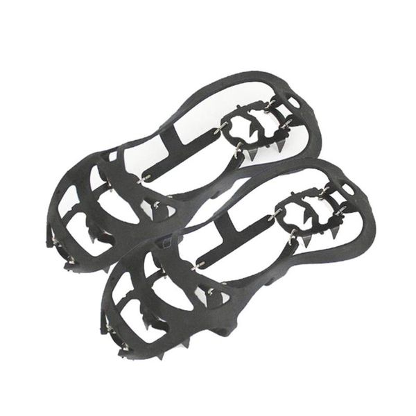 

cords, slings and webbing 2pcs/set 18 tooth non-slip ice taper claw shoe cover for snowfield hiking parts wear portable convenient