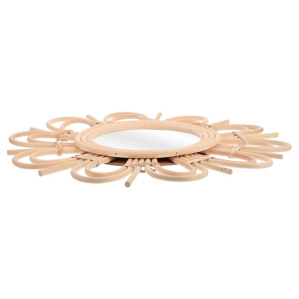 

mirrors 1pc rattan weaving makeup mirror decorative wall creative decor