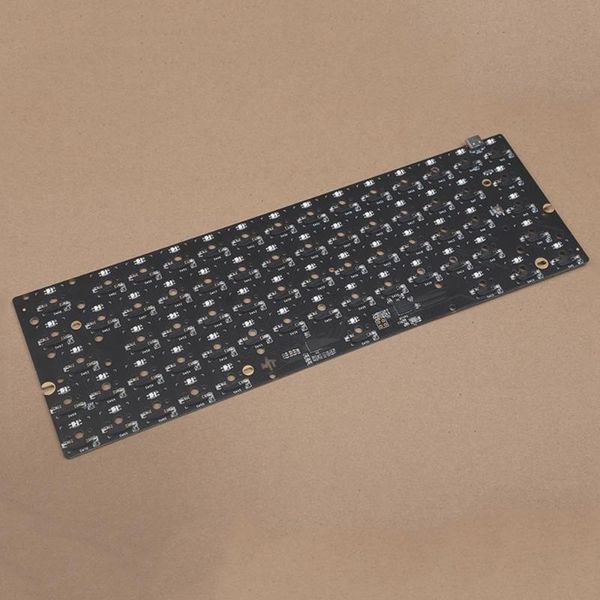 

64 layout swap rgb pcb plate 2u left shift for diy mechanical gaming keyboard qmk firmware support via keyboard pcb board