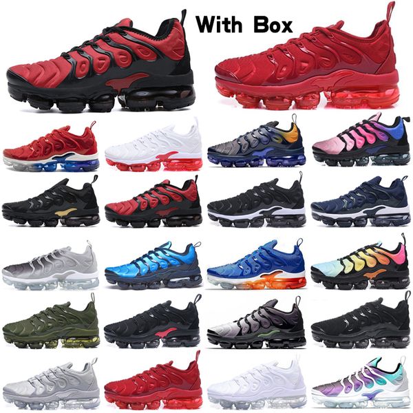 

2021 tn plus geometric active fuchsia black mens womens running shoes grid print lemon lime bumblebee game royal trainers sports sneakers