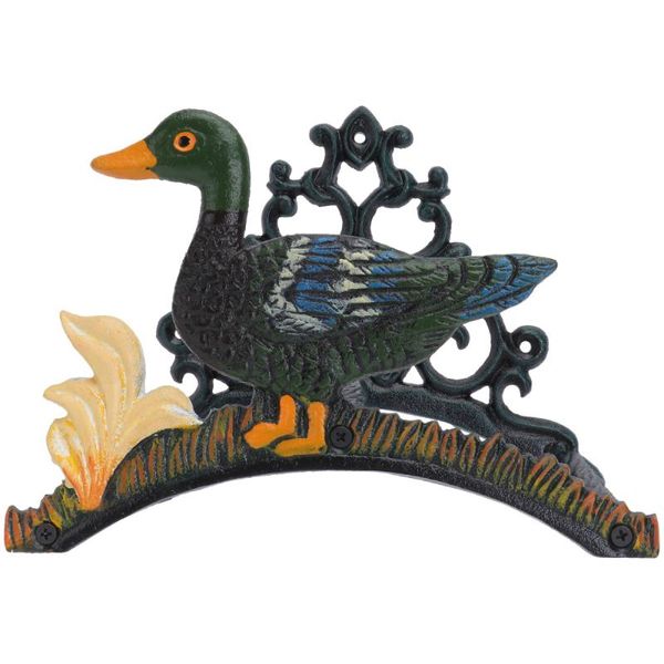 

watering equipments 1pc pipe reel holder hanger wall mounted duck shape iron water rack