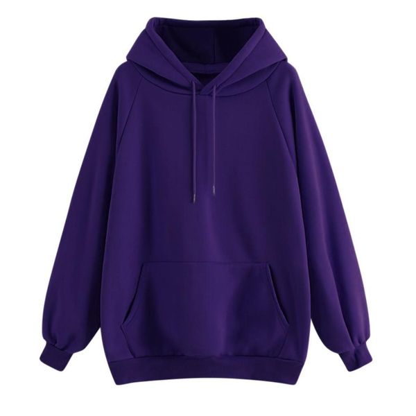 

women hoodies sweatshirt casual solid color hooded pocket long sleeve black pink women pullovers winter jumpers sweatshirt